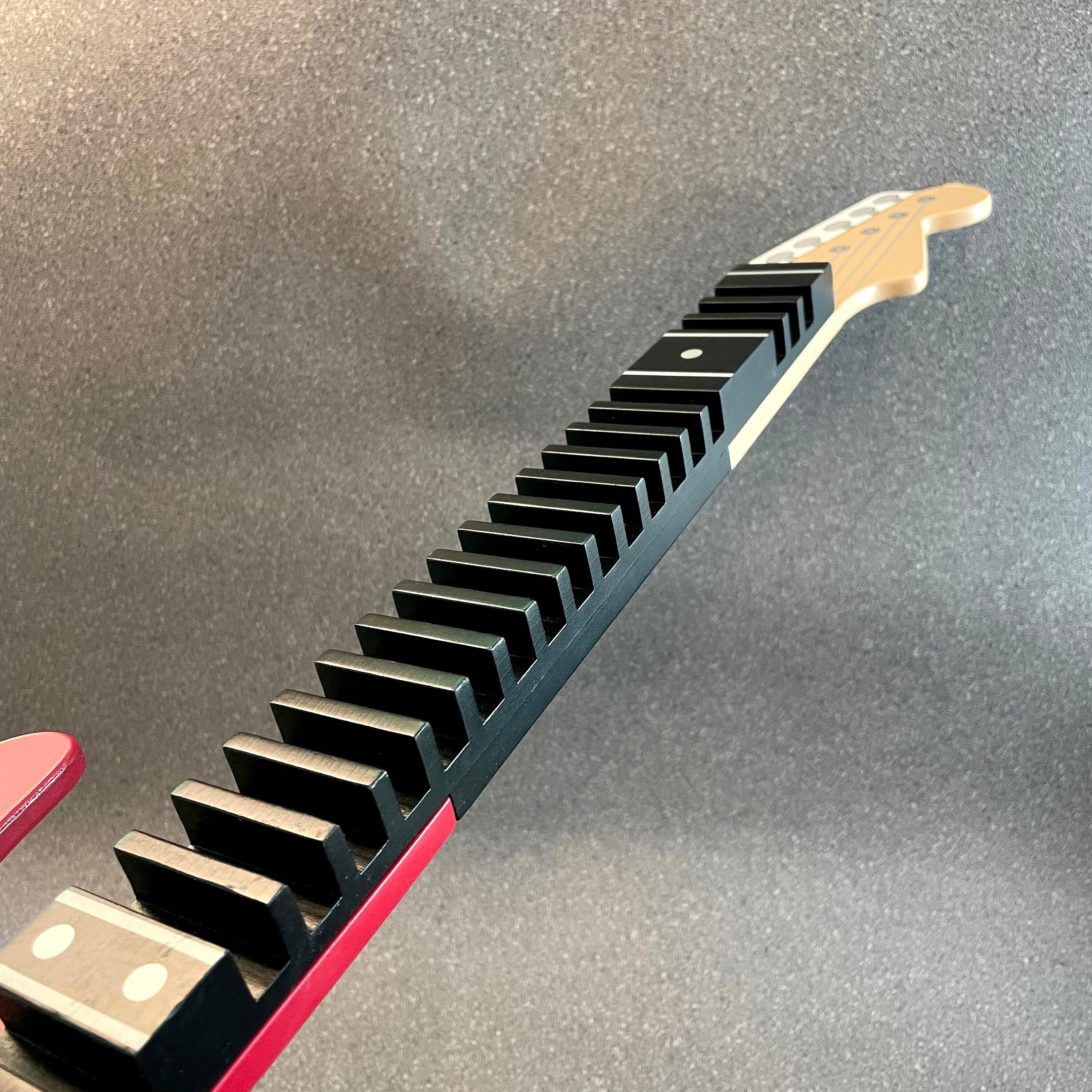 Red Guitar Shaped CD Storage Rack Wall Mounted Holds 21 Etsy