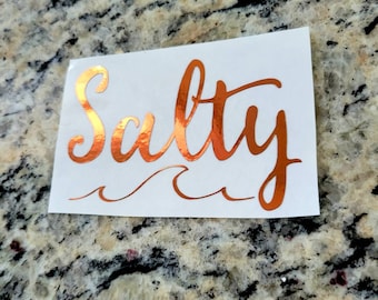 Salty Wave Decal: Holographic Vinyl Beach Decor