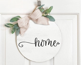 Hello Door Decal: Welcome Vinyl Lettering