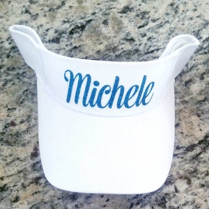 Monogram Sun Visor, Custom Women's hat, Sun Visor