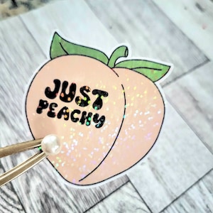 Just peachy sticker
