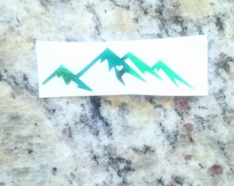 Mountain Range Decal: Car, Tablet, Tumbler, Planner