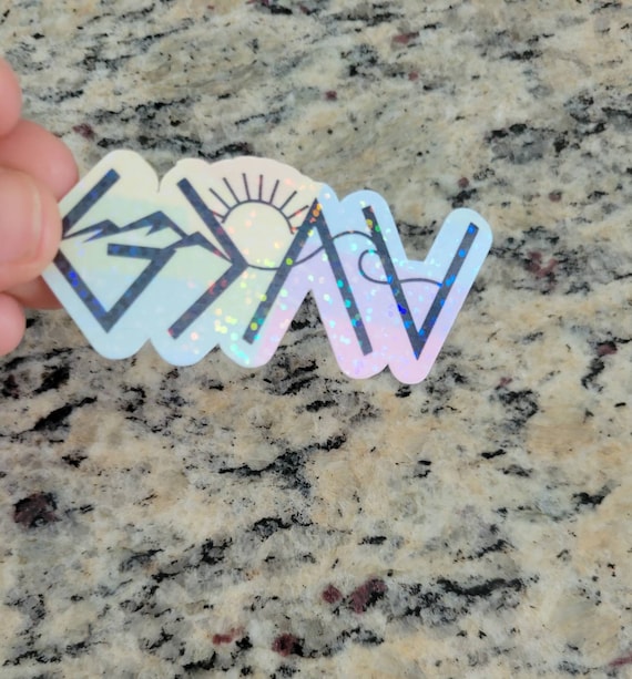 God Is Greater Sticker: Inspirational Waterproof Sparkle Decal