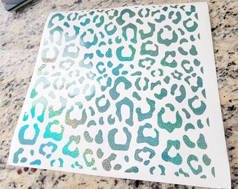 Leopard Print Vinyl Decal: Car, Phone, Tablet