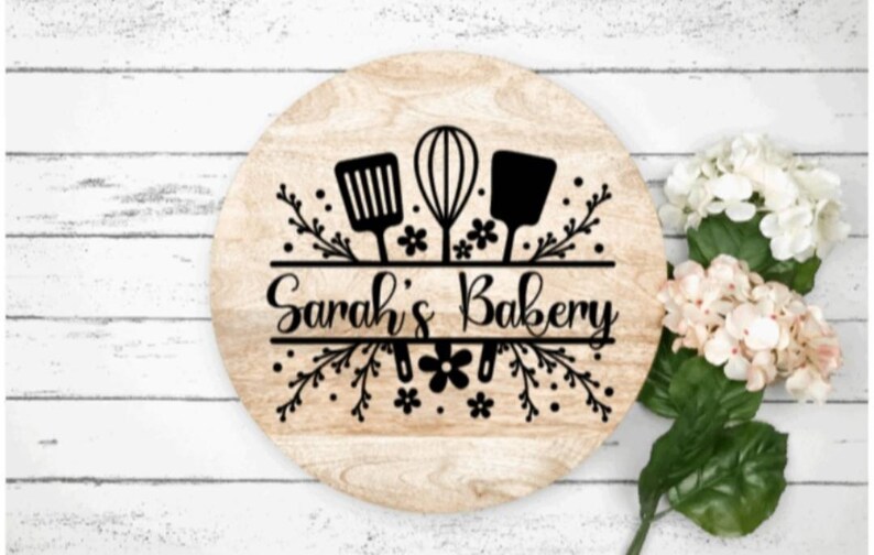 Monogram Noodle Board Decals Family Monogram Custom Vinyl Etsy