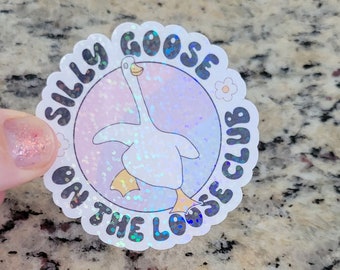 Silly goose sticker, Funny Sticker