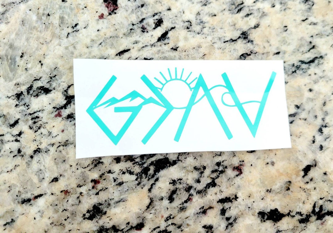 Christian Car Decal: God is Greater, Holographic Laptop Sticker - Etsy