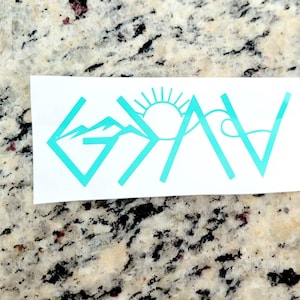 God Is Greater Than the Highs and Lows Car Decal | Laptop Decal | Christian Decal | Holographic Decal