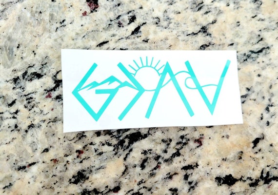 Christian Car Decal: God Is Greater, Holographic Laptop Sticker