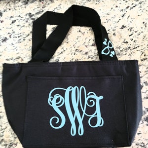 Monogram lunch bag, Custom Insulated lunch tote, kids lunch bag, Womens lunch bag, Personalized lunch box, Stocking Stuffer, Valentine gift