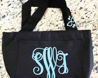 Monogrammed Insulated Lunch Tote: Personalized Lunch Bag