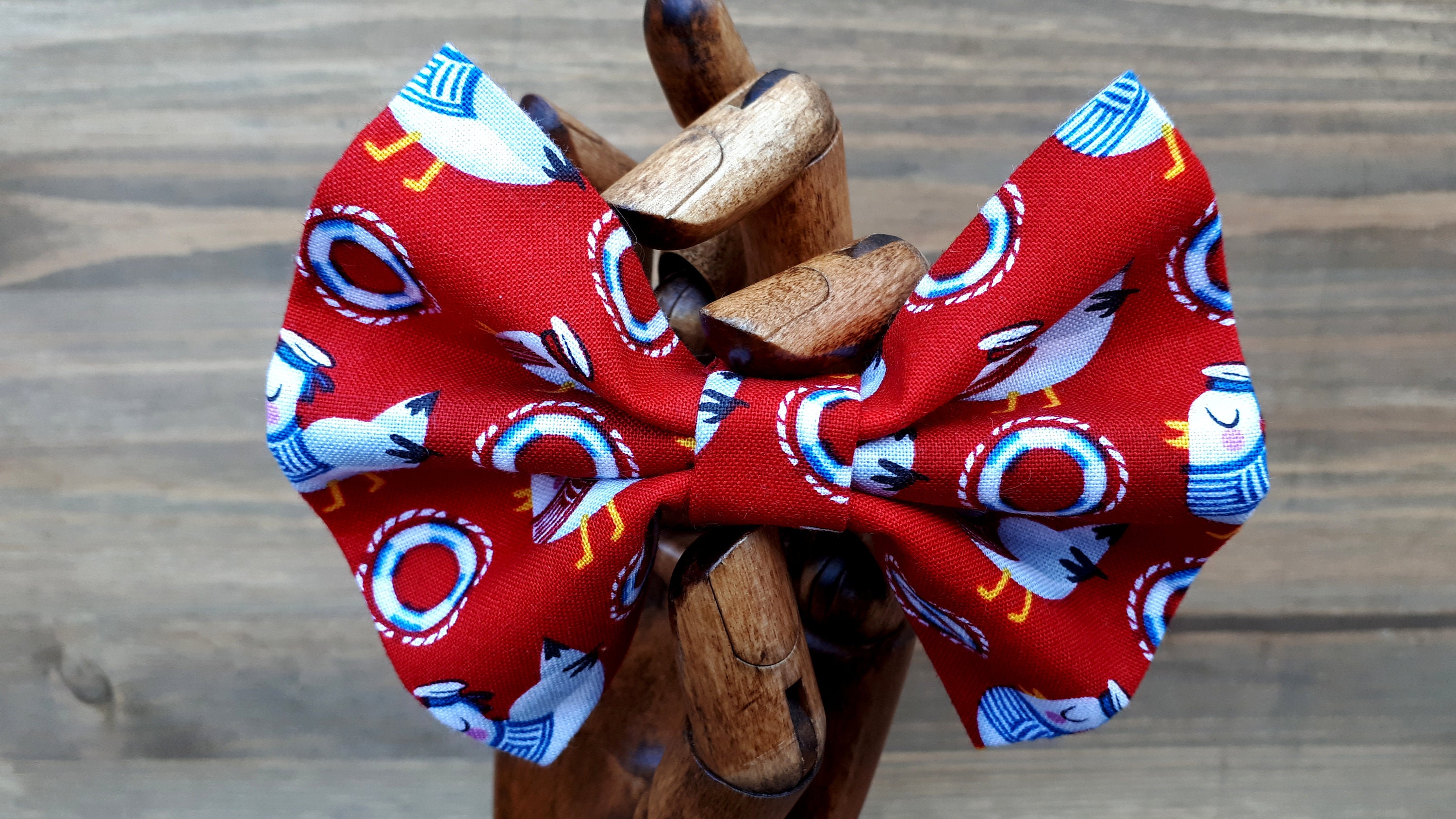 Barrette Hair Bow 100 Cotton Cottage Core & Etsy UK