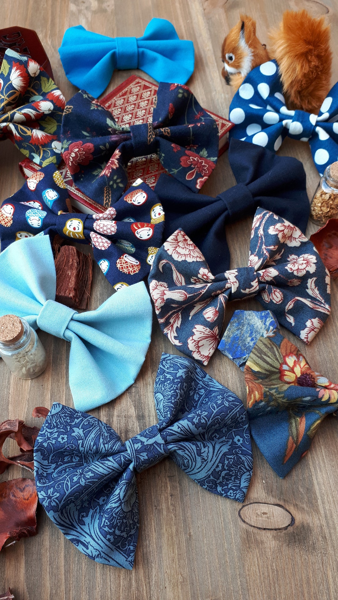 Barrette Hair Bow 100 Cotton Cottage Core & Environmentally Friendly