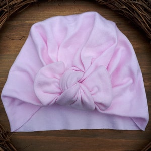 Baby Turban - preemie to 12 years  - 100% Cotton & Environmentally Friendly - Pink