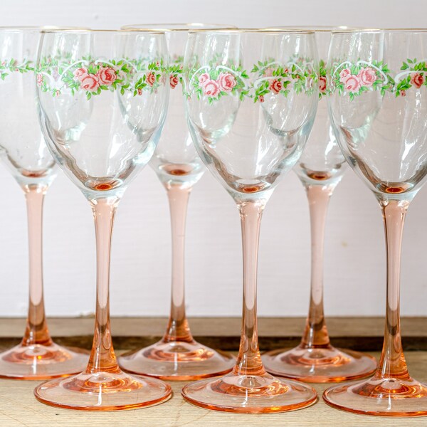 Pink Wine Glass Etsy UK