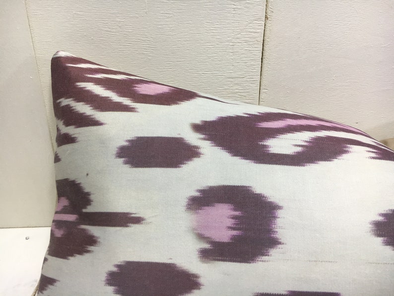 ikat pillow cover,10x24,handwoven,silk,cushion,decorative pilow,modern pillow cover,soft color,accent pillows,home decor,home living,silk
