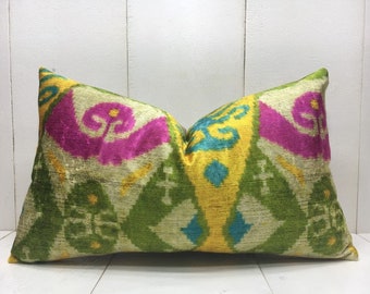 velvet pillow cover 12x20 handwoven silk pillow cushion decorative pilow modern pillow cover accent pillows home decor home living