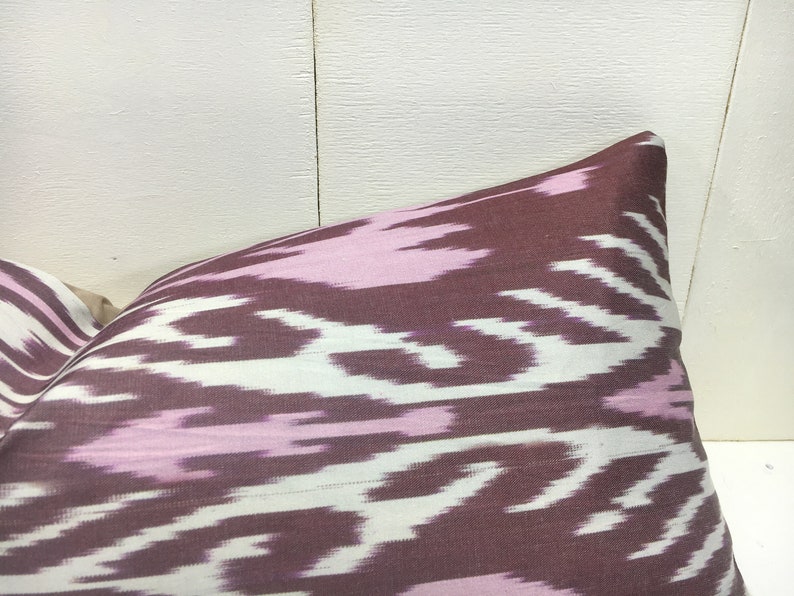 ikat pillow cover,10x24,handwoven,silk,cushion,decorative pilow,modern pillow cover,soft color,accent pillows,home decor,home living,silk