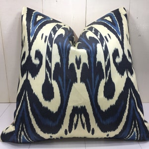 silk ikat pillow cover 24x24 handwoven silk cushion decorative pilow modern pillow cover soft color accent pillows home decor home living