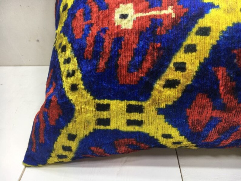 accent pillows home decor home living Velvet ikat pillow handwoven silk pillow 16x24 cushion cover beeding pillow decorative pilow