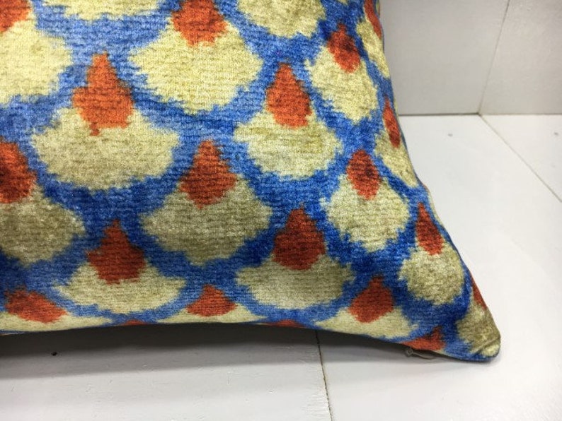 Velvet Pillow Cover 16x16 Handwoven Silk Pillow Cushion Etsy