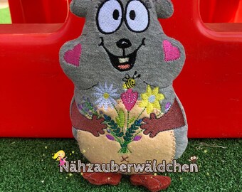Stickdatei HAMSTER Clodette ITH 13x18 cm Klopapier einkaufen hamstern hamster shopping in the hoop 5x7 digital embroidery design