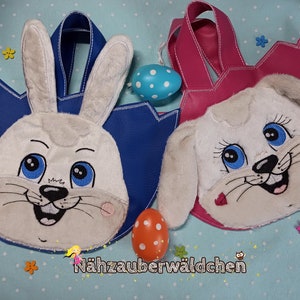 2 x sac de Pâques fichier de broderie de lapin sac de collection de Pâques sac ITH 16 x 26 dans le cerceau sac de lapin de Pâques conception de broderie numérique