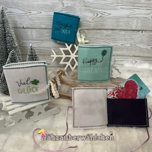 6x embroidery file gift packaging ITH 13 x 18, in the hoop 5x7" digital embroidery design