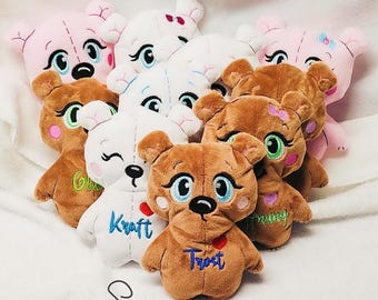12x Embroidery file Soul Bear, Bear Comfort, Strength, Happiness, Love, Thank You ITH 13x18 cuddly toy in the hoop 5x7" teddy bear stuffie digital embroidery