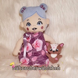 4. SET 12x Baby Doll 16x26 ITH nel cerchio + Sciarpa pannolino Biberon Cloud Peluche Giocattolo 47 File di ricamo