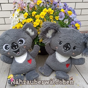 16 x digital embroidery design koala in the hoop ith 5x7&quot; + Eucalyptus digital embroidery design