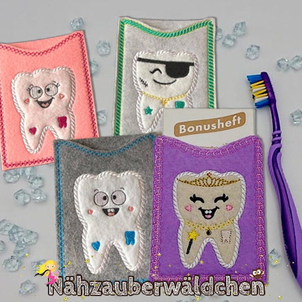 8x archivo de bordado bono folleto cubierta sobre diente dentista prevención ITH 13 x 18 cm 5x7" el aro