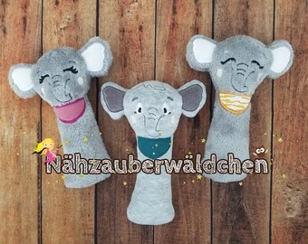 4x embroidery file elephant rattle gripping toy stick animal stick rattle ITH 10x10 elephant in the hoop 5x7 digital embroidery design