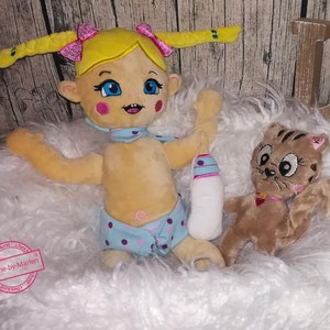 6. SET 12x Bambino 13x18 Bambola ITH nel cerchio - Pannolino Collo Sciarpa Bambino Bottiglia Cuddly Giocattolo 37 File Ricamo