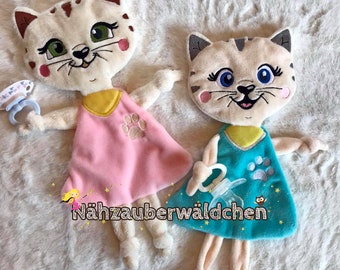 6 designs, digital embroidery file CAT kitten comforter 5x7" in the hoop ith, includes 6 designs