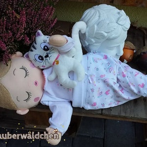 8. SET 12x bambola bimbo 13x18 ITH nel telaio + pannolino fazzoletto biberon nuvola peluche 37 file da ricamo