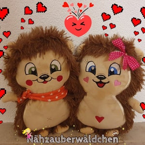 16x file da ricamo IGEL ITH 16x26 con fungo mela verme ghianda foglia riccio nel telaio 6x10" disegno di ricamo digitale softie stuffie