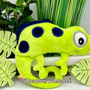 6x embroidery file CHAMELEON ITH 20 x 30 in the hoop 8x12&quot; Chameleon stuffie digital embroidery design