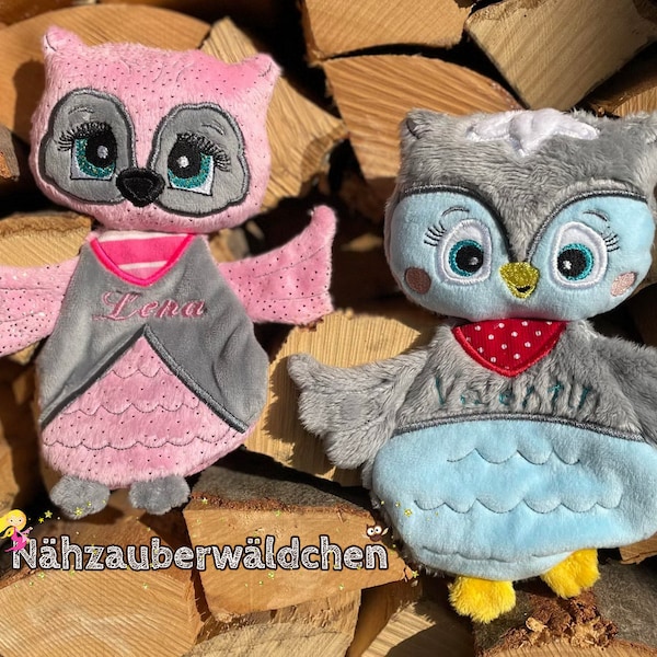 2. Set 11x fichier de broderie couette OWL ITH 13 x 18 dans le cerceau 5x7 chauve-souris couette lovey design de broderie numérique