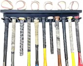 Baseball Bat Rack 11 Bats 6 Balls Wall Holder Display Wood