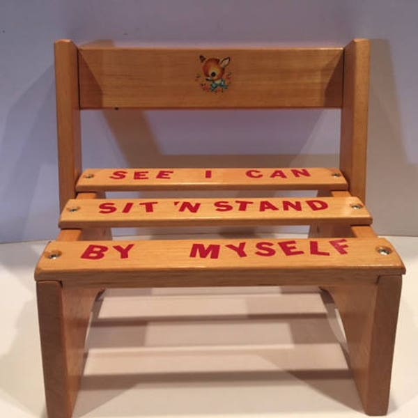 Vintage Step Stool Etsy