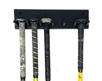 MWCSPORTS 6 Peg Bat Rack Made For Bat Storage and Organizing Awards Medals Trophies