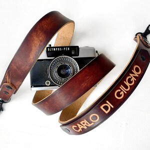 Personalized Gift For Him Leather Camera Strap - Tech Gift - Tech Accessories 2020, Customized Camera Strap for Photographers, Tech Gifts