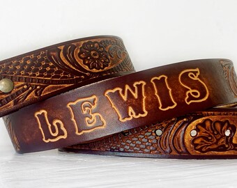 Personalized Western Belt Black Custom Leather Belts USA Mens Leather Belt