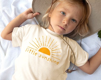 Little Sunshine Toddler Shirt for Boy or Girl Boho Summer Outfit Sunshine Birthday Shirt Gender Neutral