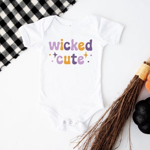 Wicked Cute Baby Outfit, Halloween Baby Girl Outfit, October Baby Shower Gift, Fall Infant Clothes