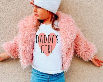 Camisa para niña pequeña de papá para el día del padre Camisa para hija Regalo para niña papá