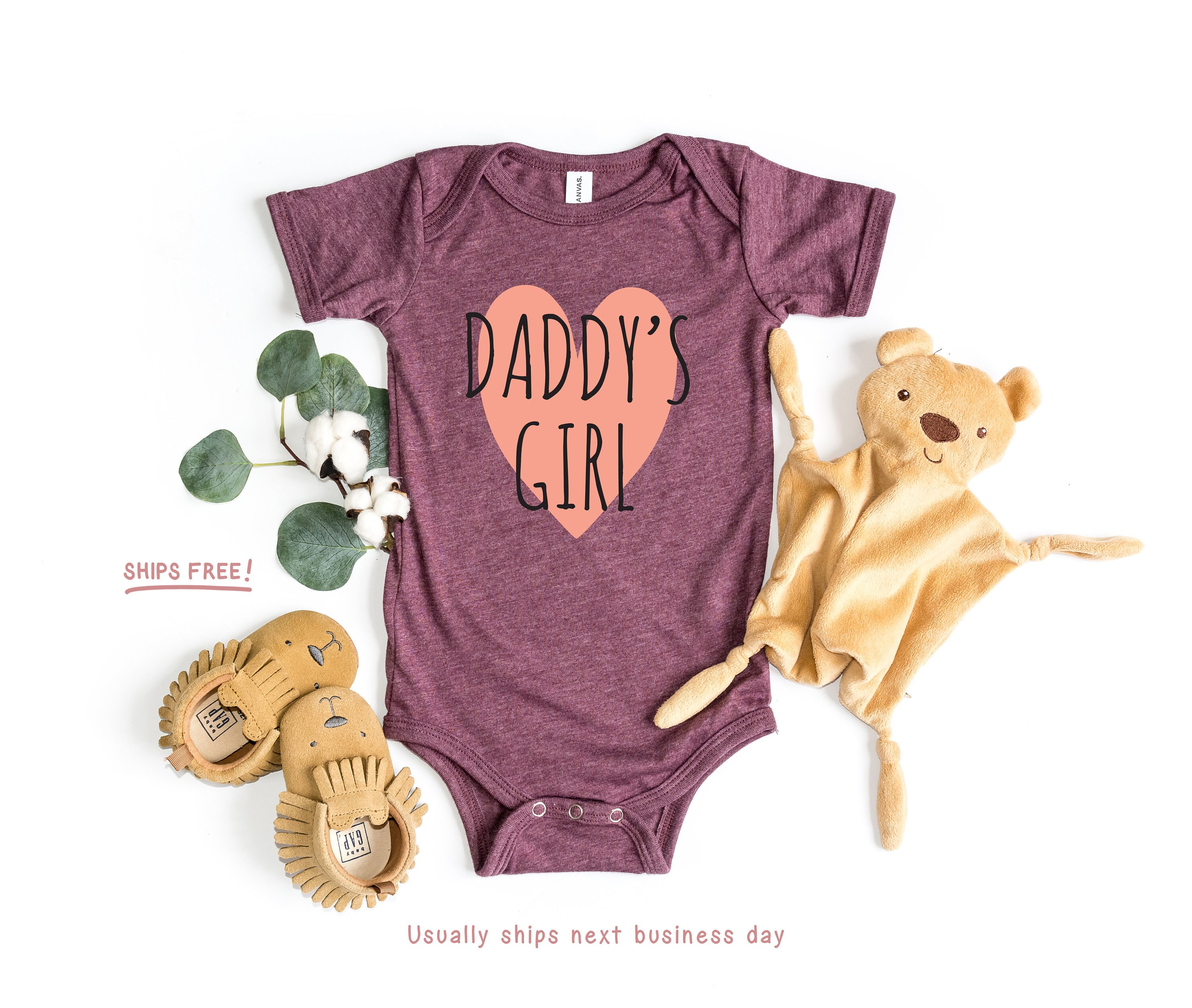 Daddys Girl Baby Girl Outfit Fathers Day Baby Girl Fathers Etsy
