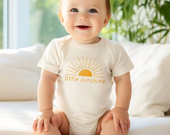 Summer Baby Outfit, Little Sunshine Infant Bodysuit, Cute Boho Baby Gift for Girl or Boy