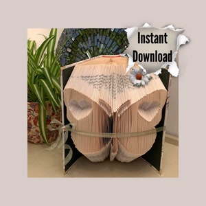 Book folding pattern, Butterfly wings, 600 pages